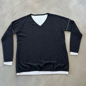 Vince, size M, bamboo and cashmere tunic sweater